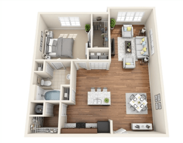 Aventine 1 Bedroom Apartment with Deluxe Sunroom